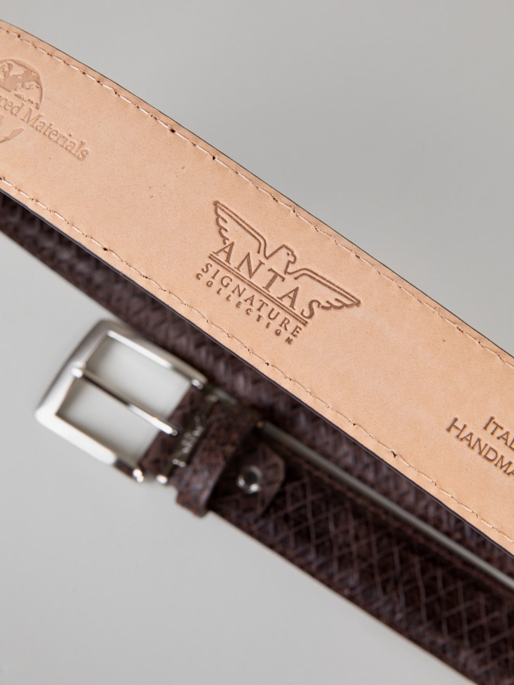 Italian Basket Weave Belt - Brown