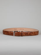 Italian Basket Weave Belt - Cognac