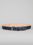 Italian Basket Weave Belt - Black