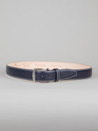 Italian Pebble Calf Belt - Navy