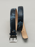 Italian Pebble Camouflage Belt - Navy