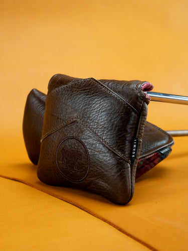 Dormie Chevron Cocoa Mallet Putter Cover