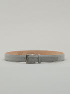 Italian Classic Suede Belt - Light Grey