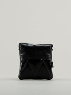 Black quilted leather golf headcover