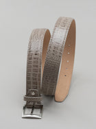 Italian Mock Crocodile Belt - Mink