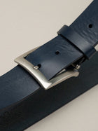 Italian Vachetta Belt - Navy