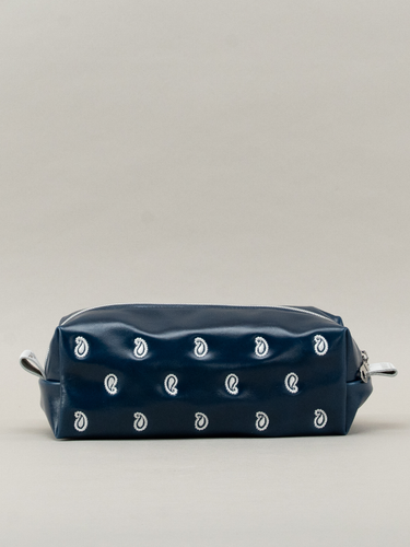 Paisley Toiletry Bag - Navy
