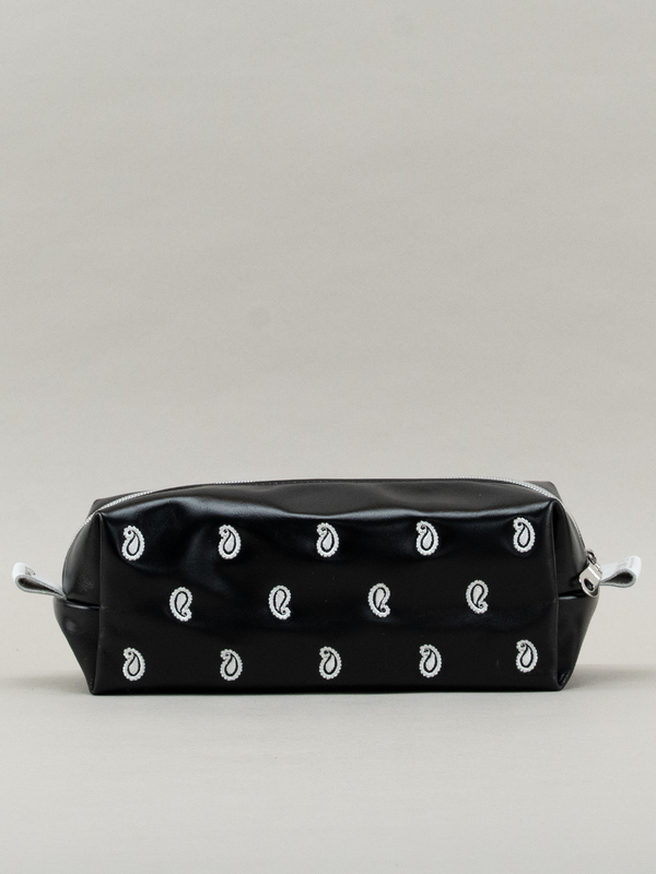Paisley Toiletry Bag - Black