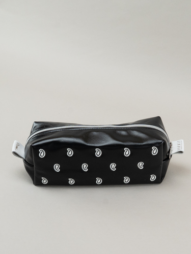 Paisley Toiletry Bag - Black