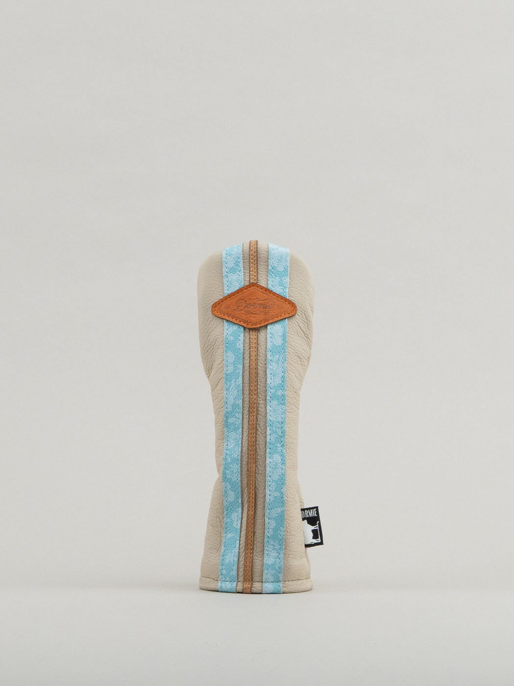 Leather Golf headcover resembling a surfboard