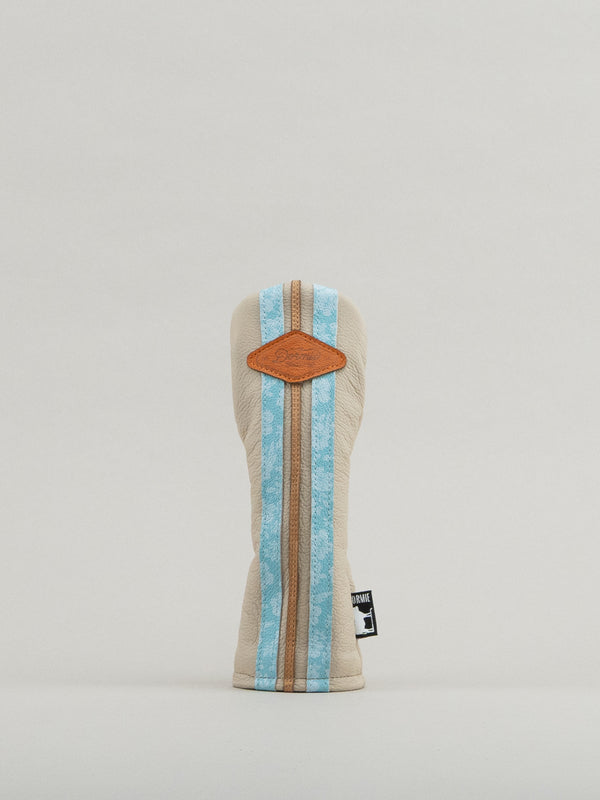 Leather Golf headcover resembling a surfboard