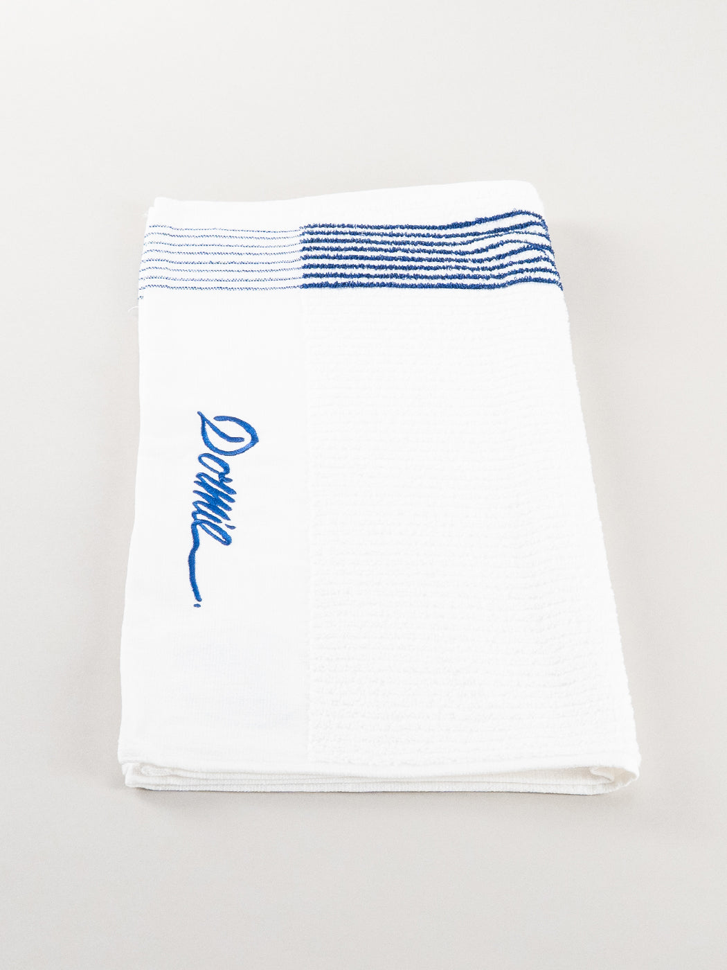 Dormie Players Towel Blue Script