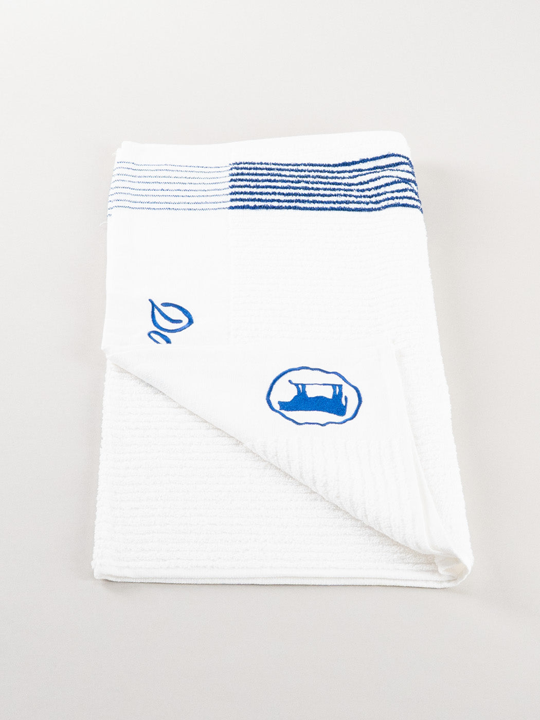 Dormie Players Towel Blue Script
