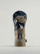 Golf club head cover with florida panthers design and 'Stanley Cup Champions' text next to logo