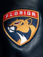 Close up of florida panthers logo on golf club headcover